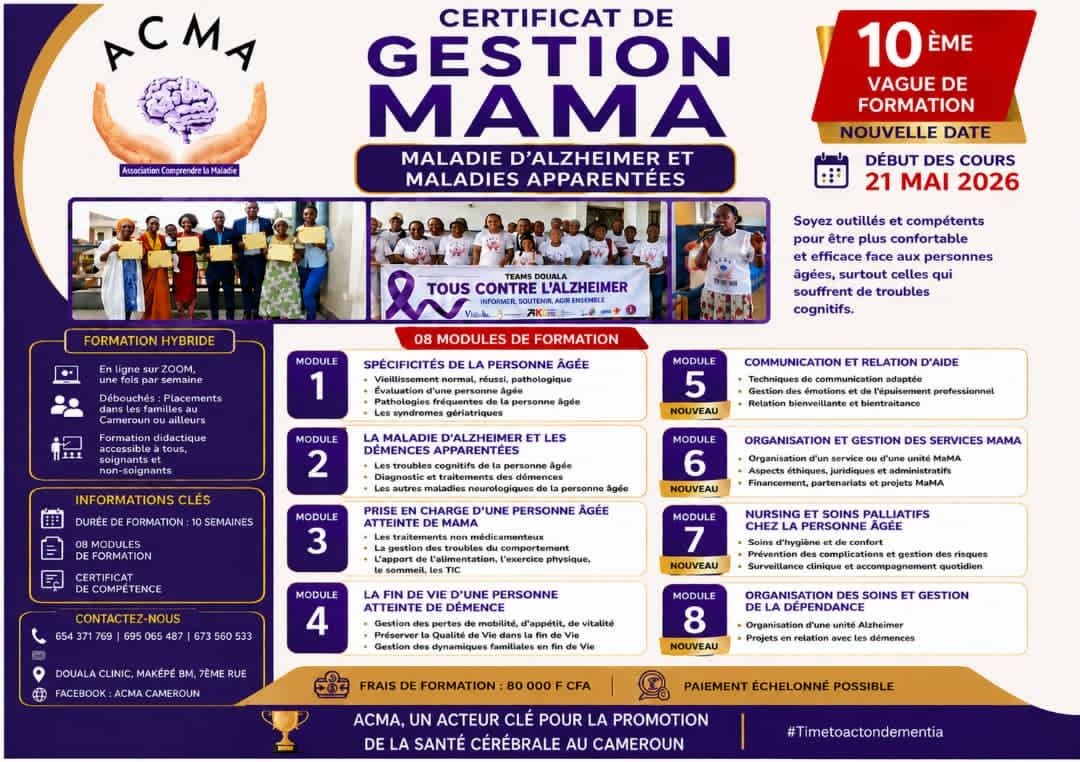 Certificat de Gestion MAMA - 10ème vague de formation