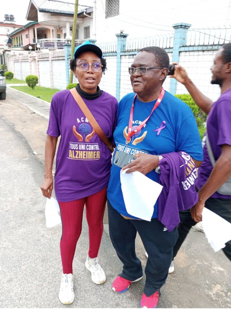 Deux participants de la marche